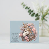Unicorn Anniversaire Invitation Invitations Invita (Debout devant)
