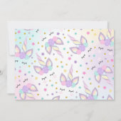 Unicorn Anniversaire Invitation Magique Unicorn Pa (Dos)