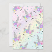 Unicorn Anniversaire Invitation Magique Unicorn Pa (Dos)
