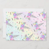 Unicorn Anniversaire Invitation Magique Unicorn Pa (Dos)