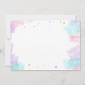 Unicorn Anniversaire Photo Invitation (Dos)