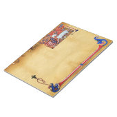 UNICORN ANTIEK BROWN PARCHMENT MONOGRAM NOTITIEBLOK (Schuin)