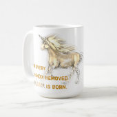 Unicorn Appendix-verwijderbeker Koffiemok (Voorkant links)
