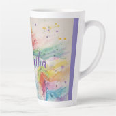 Unicorn Aquarelle Arc-en-ciel Filles Nom Mug (Droite)