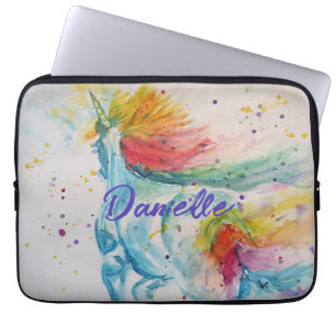 Unicorn Aquarelle Peinture Rainbow Girls Sac à dos