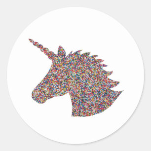 Unicorn arrose les joyeux Stickers de fête d'anniv