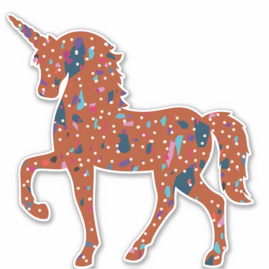 Unicorn Art Sticker (Voorkant)