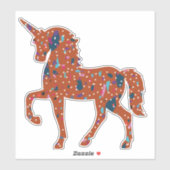 Unicorn Art Sticker (Vel)