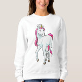 Unicorn as Cook with Chef hat Trui (Voorkant)