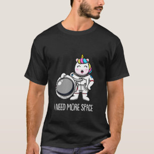 Unicorn Astronaut Animal Mythical Horse I need M T-shirt