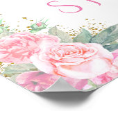 Unicorn Baby Girl Douche Affiche de bienvenue (Coin)