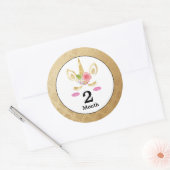 Unicorn Baby Month Stickers (Envelop)
