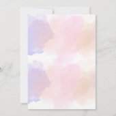 Unicorn Baby shower Kaart (Achterkant)