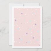 Unicorn Baby shower Kaart (Achterkant)