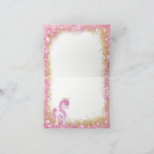 Unicorn Baby shower Merci Cartes (Intérieur)