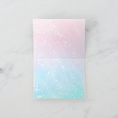 Unicorn Baby shower Merci Cartes (Intérieur)