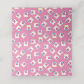 Unicorn Baby shower Roze (Binnenkant ongevouwen)