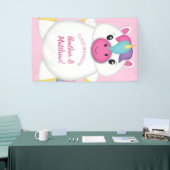 Unicorn Baby shower Roze Spandoek (Beurs)