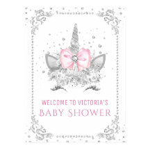 Unicorn Baby shower Sign