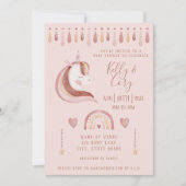 Unicorn Baby shower Uitnodiging (Voorkant)