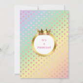 Unicorn Baby shower Uitnodiging (Achterkant)