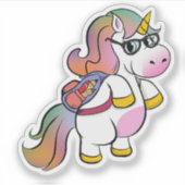 Unicorn Backpack School Sticker for Kids (Devant)