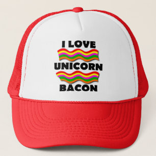 Unicorn Bacon Funny Ball Pet Trucker Hat