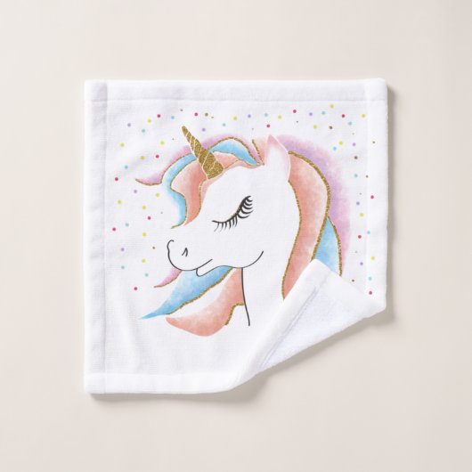 Unicorn  bad handdoek (Wasdoekje)