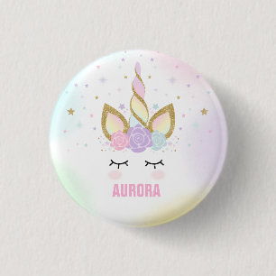 Unicorn Badge Unicorn Favoriser Party Pin rose & o