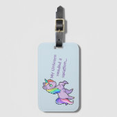 Unicorn bagagelabel (Voorkant (verticaal))