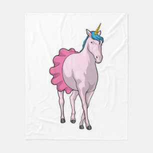 Unicorn Ballerina Ballet Fleece Deken