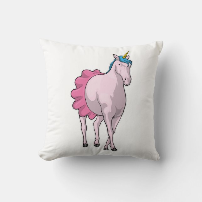 Unicorn Ballerina Ballet Kussen (Voorkant)
