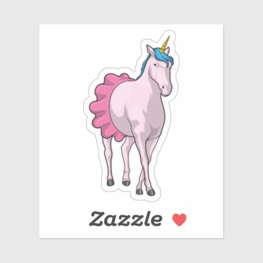 Unicorn Ballerina Ballet Sticker (Vel)