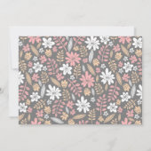 Unicorn Ballerina Invitation de fête d'anniversair (Dos)