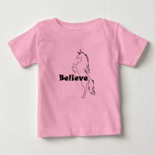 Unicorn Believe Design - Baby Fine Jersey T-Shirt