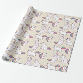 Unicorn Beren Verpakkingspapier Cadeaupapier