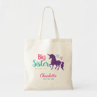 Unicorn Big Sister Colorful Sibling Persoonlijk