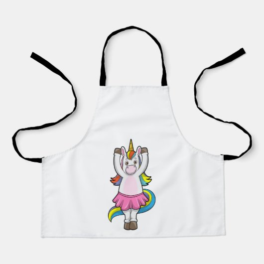 Unicorn bij Ballet Dance met Skirt Schort (Voorkant)