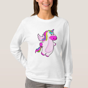 Unicorn bij vliegen t-shirt