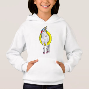 Unicorn bij zwemmen met Swim-ring