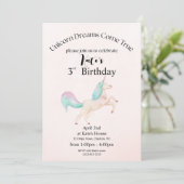 Unicorn Birthday Card Kaart (Staand voorkant)