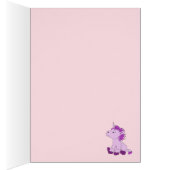 Unicorn Birthday Kaart voor kinderen - Personalise (Binnen (Rechts))