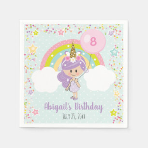 Unicorn Birthday Napkins Servet