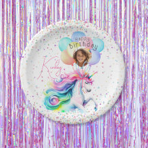 Unicorn Birthday Paper Borden