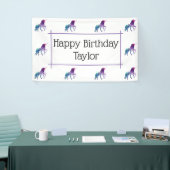 Unicorn Birthday Party Banner (Beurs)