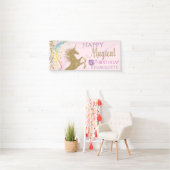 Unicorn Birthday Party Banner (Insitu)