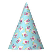 Unicorn Birthday Party Blauwgroen Feesthoedjes (Links)