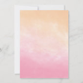 Unicorn Birthday Party Drie jaar oud Kaart (Achterkant)