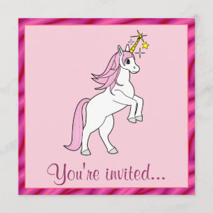 Unicorn Birthday Party Kaart