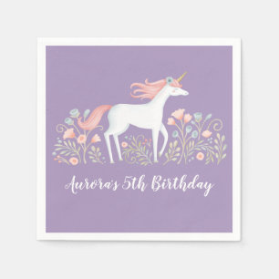Unicorn Birthday Party Napkins Servet
